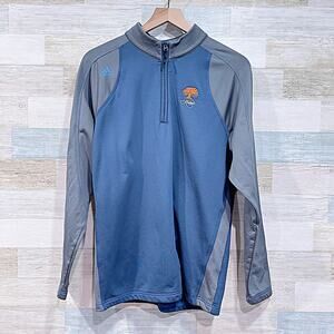 Kiawah Island Golf Resort 1/4 Zip Performance Pullover Blue Adidas Mens Medium